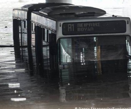 After Wildfires, Torrential Rains Flood Homes in Greece After Wildfires, Torrential Rains Flood Homes in Greece