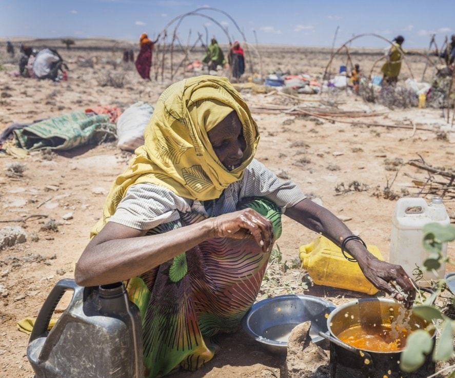 Pastoralists resettling in the Garadag district after a 37 mile journey on a truck with their animals Pastoralists resettling in the Garadag district after a 37 mile journey on a truck with their animals