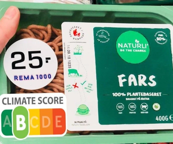 Climate impact labels (Livekindly) Climate impact labels (Livekindly)