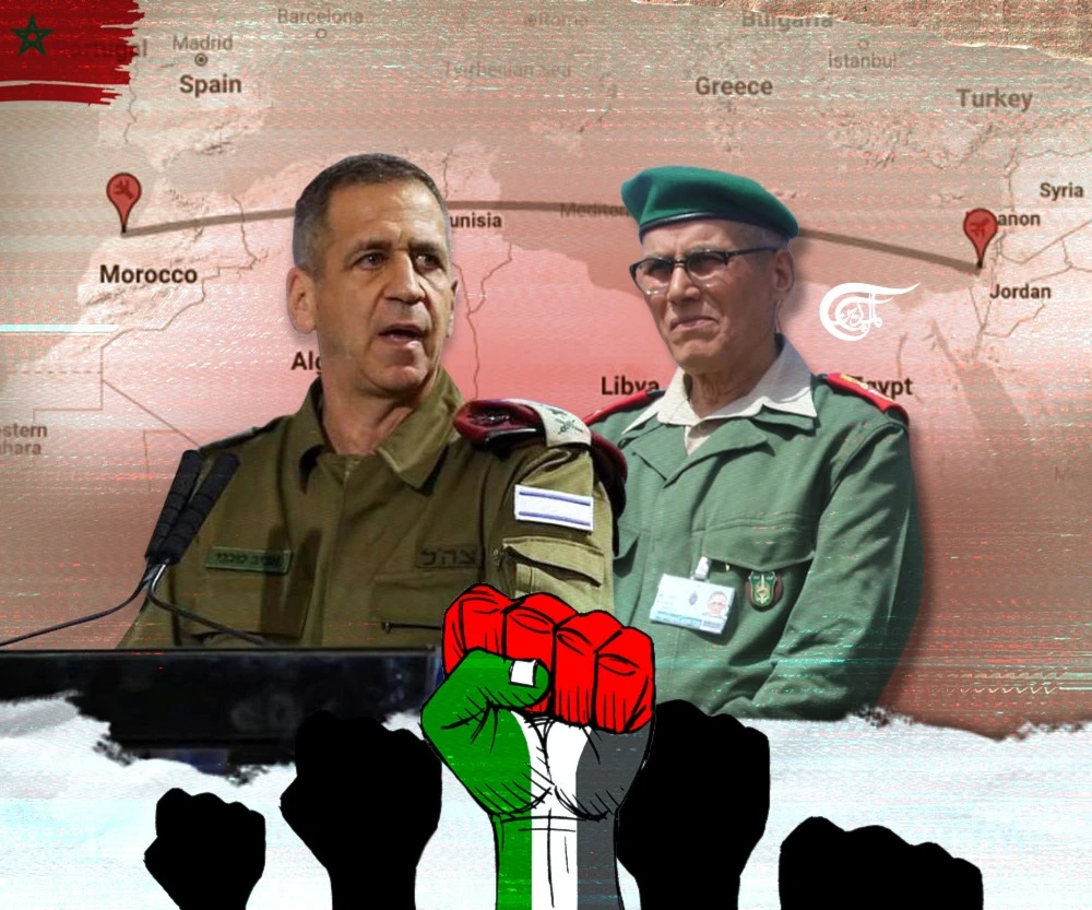 Moroccans, Palestinians provoked by Moroccan chief of staff's visit to “Tel Aviv” Moroccans, Palestinians provoked by Moroccan chief of staff's visit to “Tel Aviv”