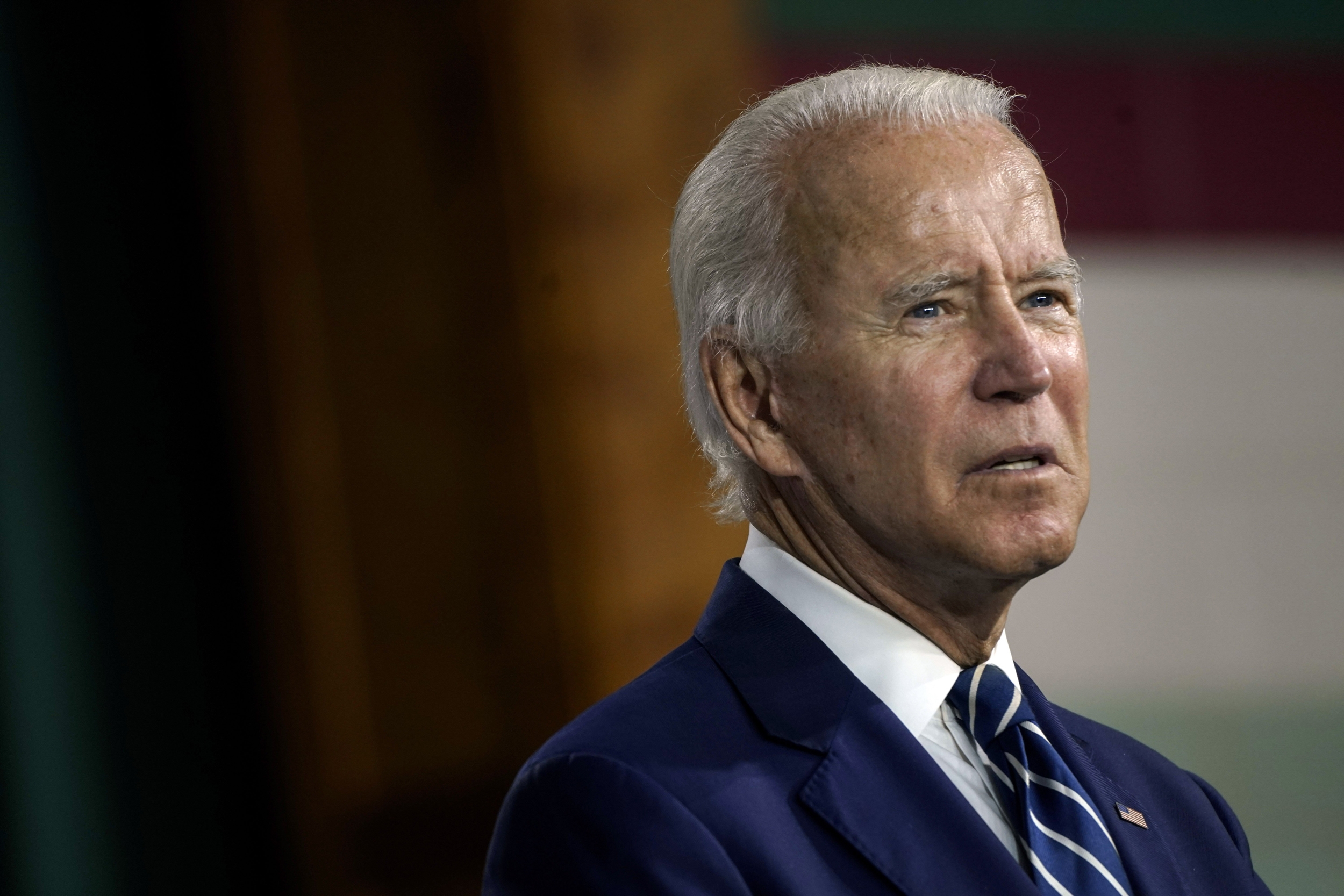 President Joe Biden speaks about economic recovery during a campaign event in New Castle, Del., on July 21, 2020 | Getty Images