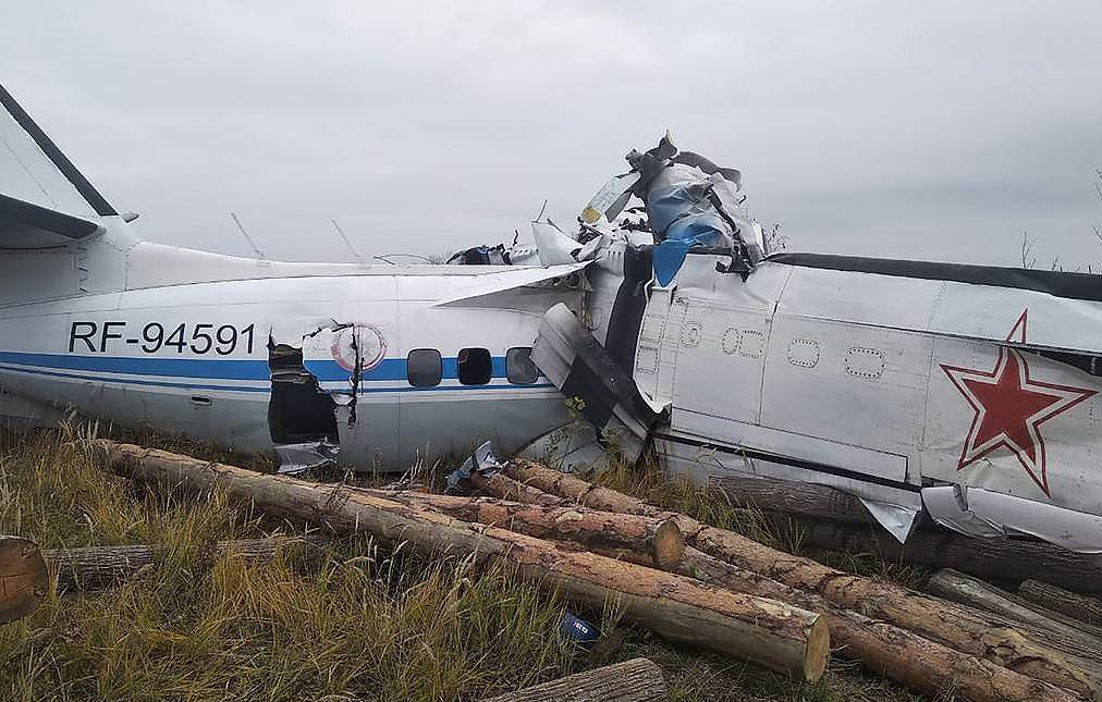 Crashed Russian Plane, Source: Russian Ministry for Emergency Situations/TASS