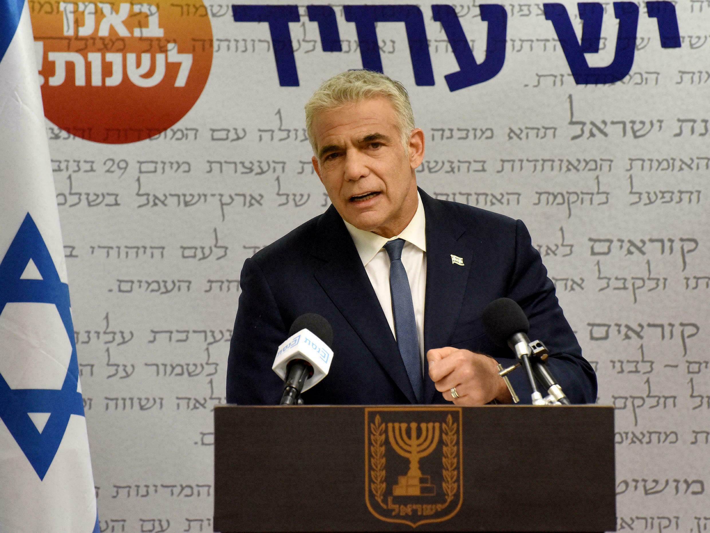 Israeli Foreign Minister Yair Lapid