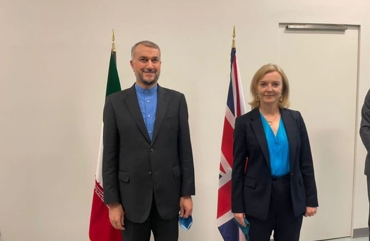AmirAbdollahian told his British counterpart that the UK must repay its 