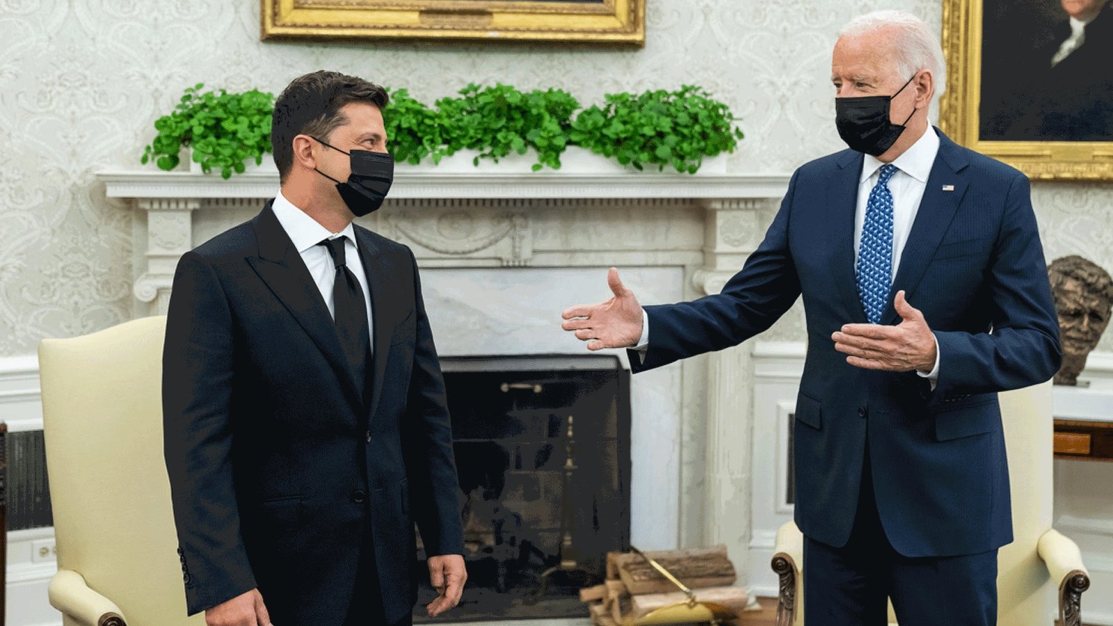US President Joe Biden and Ukrainian counterpart Volodymyr Zelensky