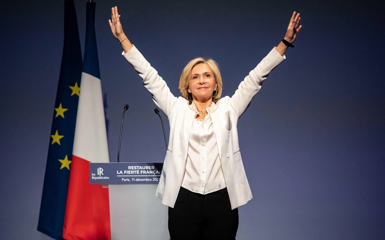 French center-right presidential candidate Valerie Pecresse
