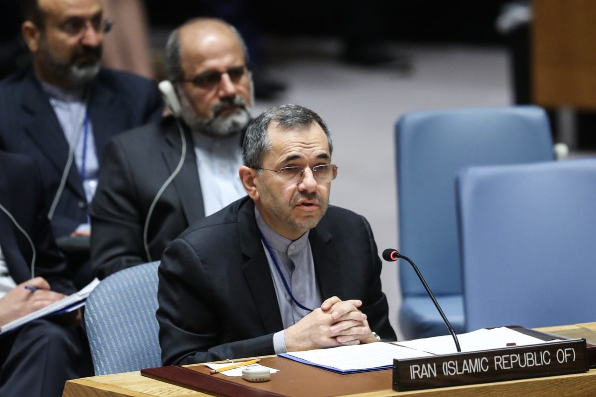 Iran's Ambassador to the United Nations Majid Takht Ravanchi in New York, US on 26 June 2019 (Anadolu Agency)