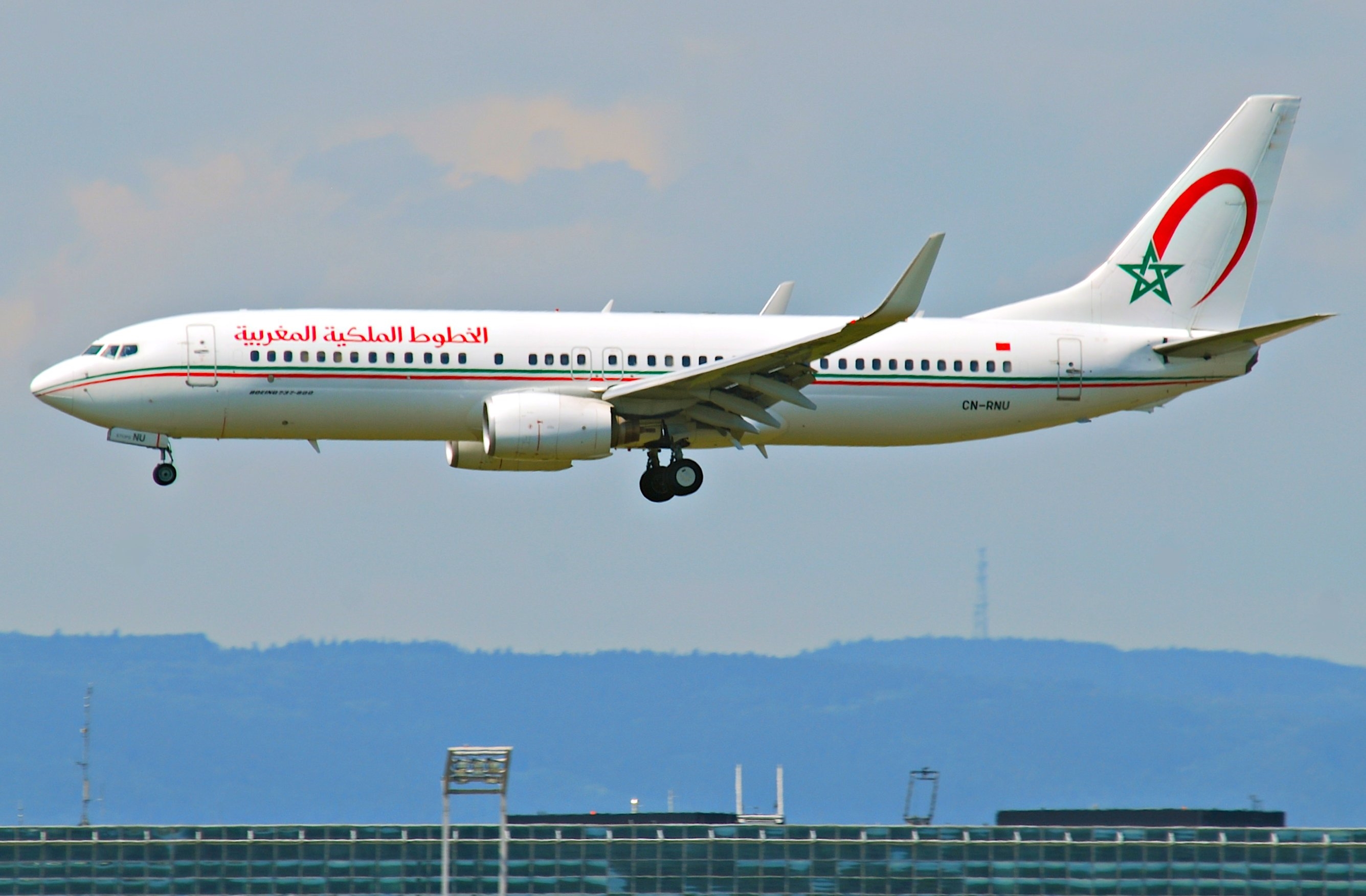 A Boeing 737-800 of Royal Air Maroc, Morocco's flag carrier