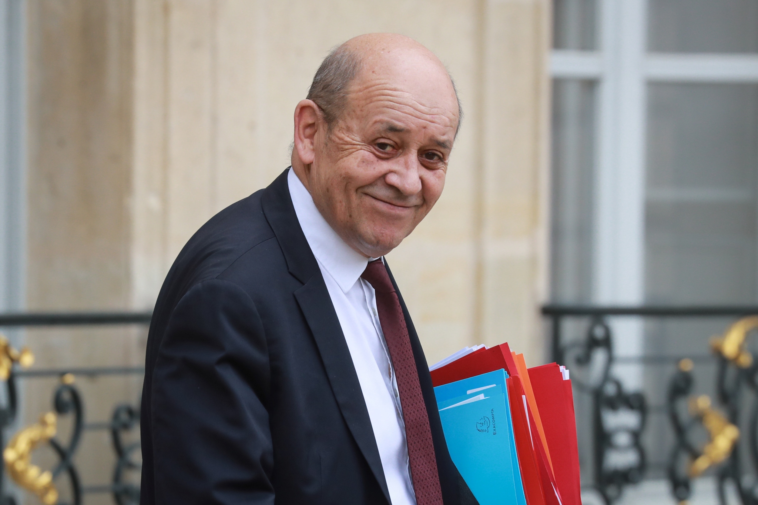 French FM Jean-Yves Le Drian.