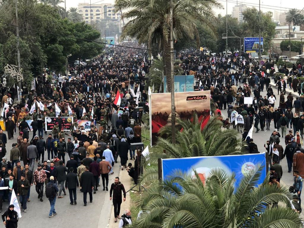 From today's marches in Baghdad