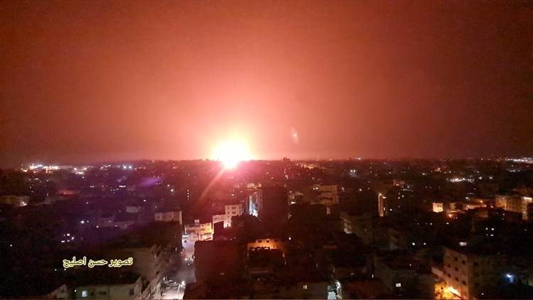 Images of the Israeli raids on Gaza strip (Social Media)