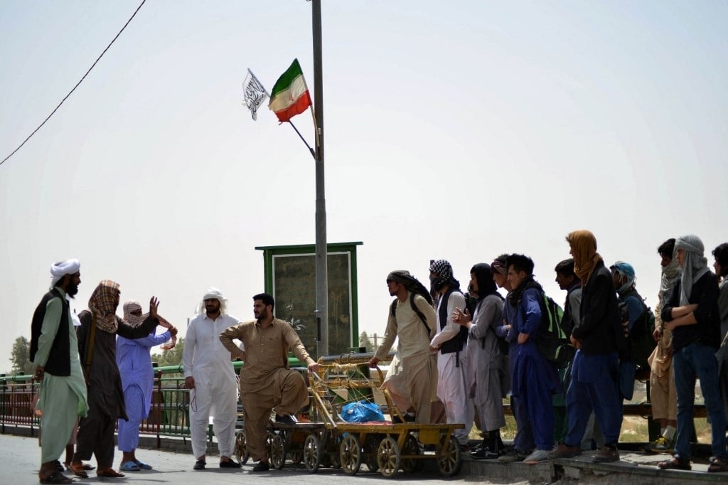 Iran and Afghanistan share a border nearly 600 miles long