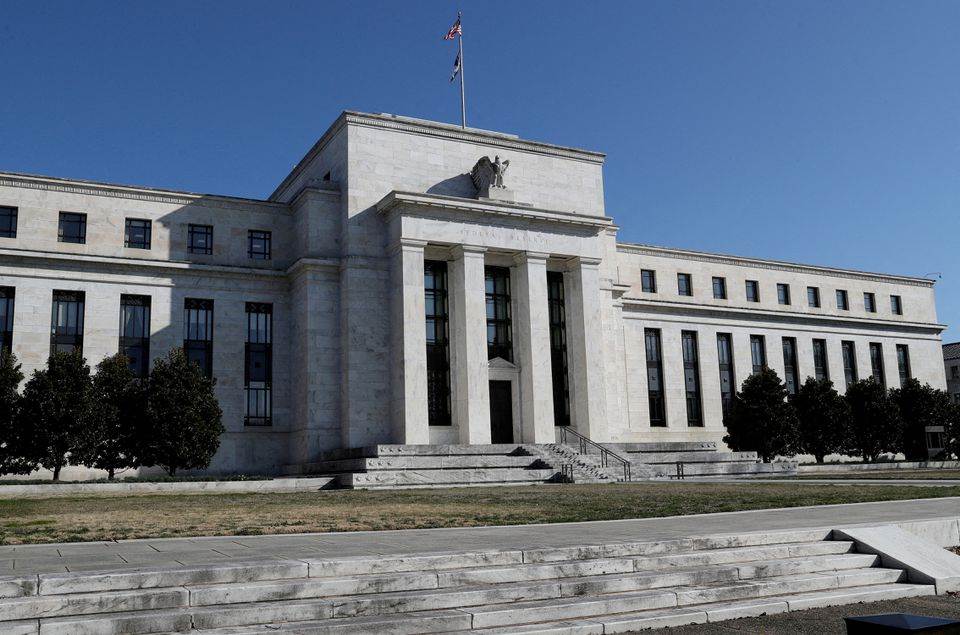 Federal Reserve Board building on Constitution Avenue in Washington, March 19, 2019. (Reuters)