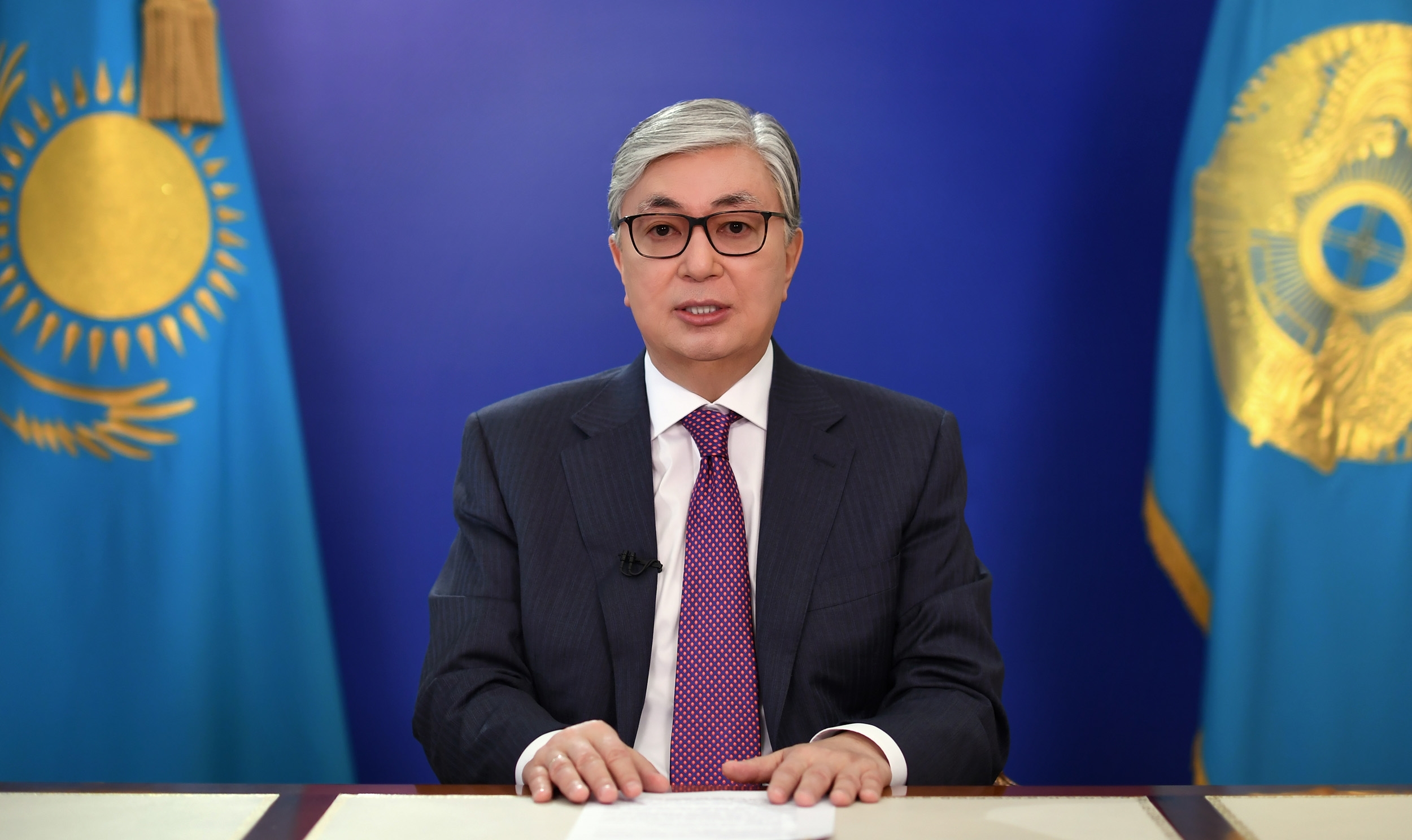 Kazakhstani President Kassym-Jomart Tokayev