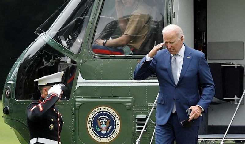 U.S. President Joe Biden returns to the White House in Washington, US; June 14, 2022. Source: REUTERS/Jonathan Ernst