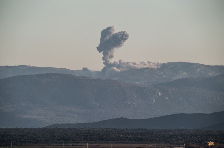 Russia's airstrikes targeted Afrin's countryside (archive)