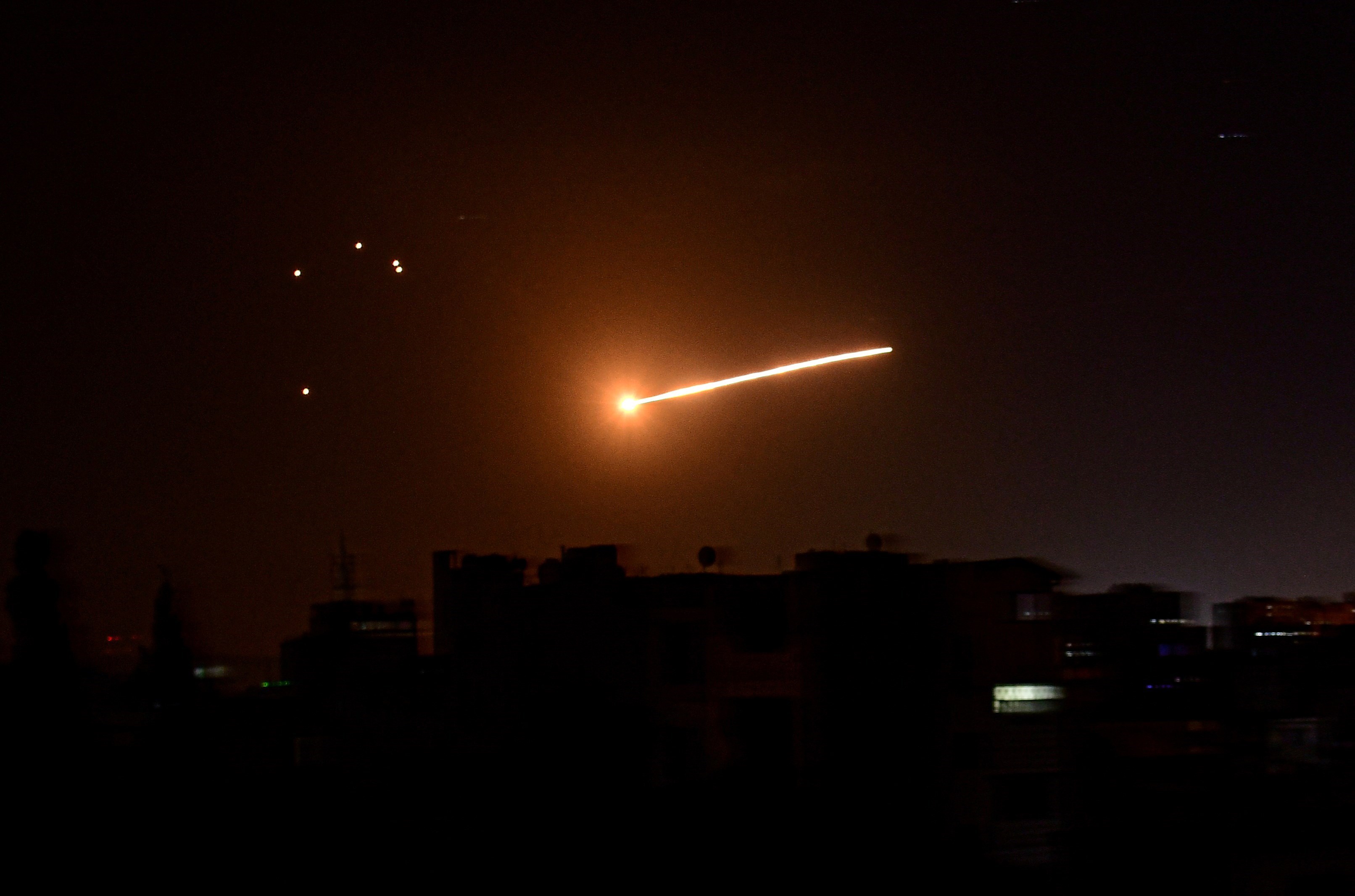 Israeli aggression in the airspace of Damascus and the southern region (Archive)