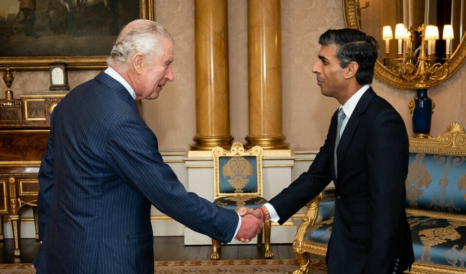 Sunak appointed Britain's PM by King Charles III. Source: Photo: AFP.