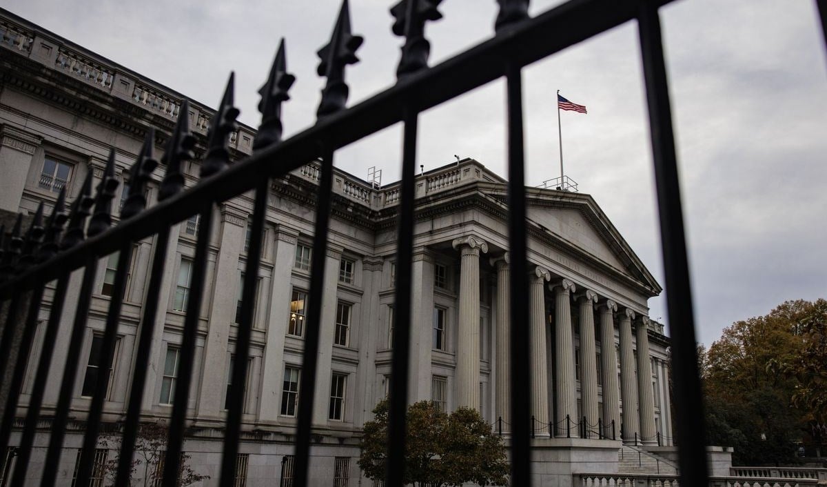 The US Treasury building in Washington, DC. Source: Samuel Corum/Bloomberg