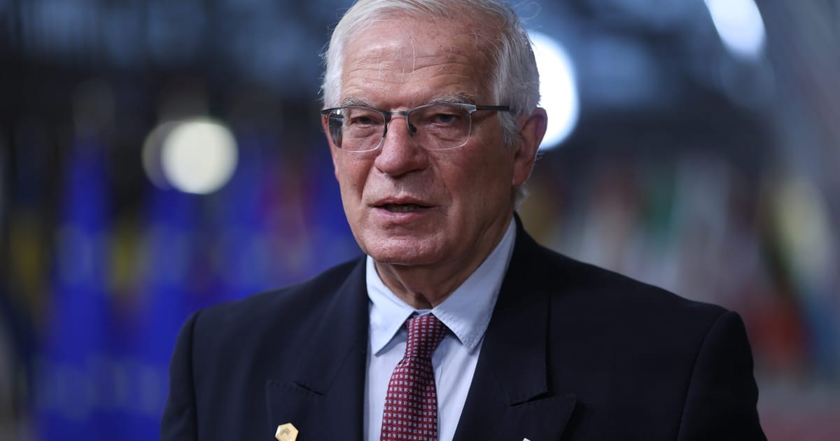The EU's top diplomat Josep Borrell said the EU should be involved in the talks between the U.S. and Russia over Ukraine | Pool photo by Kenzo Tribouillard/EPA-EFE.