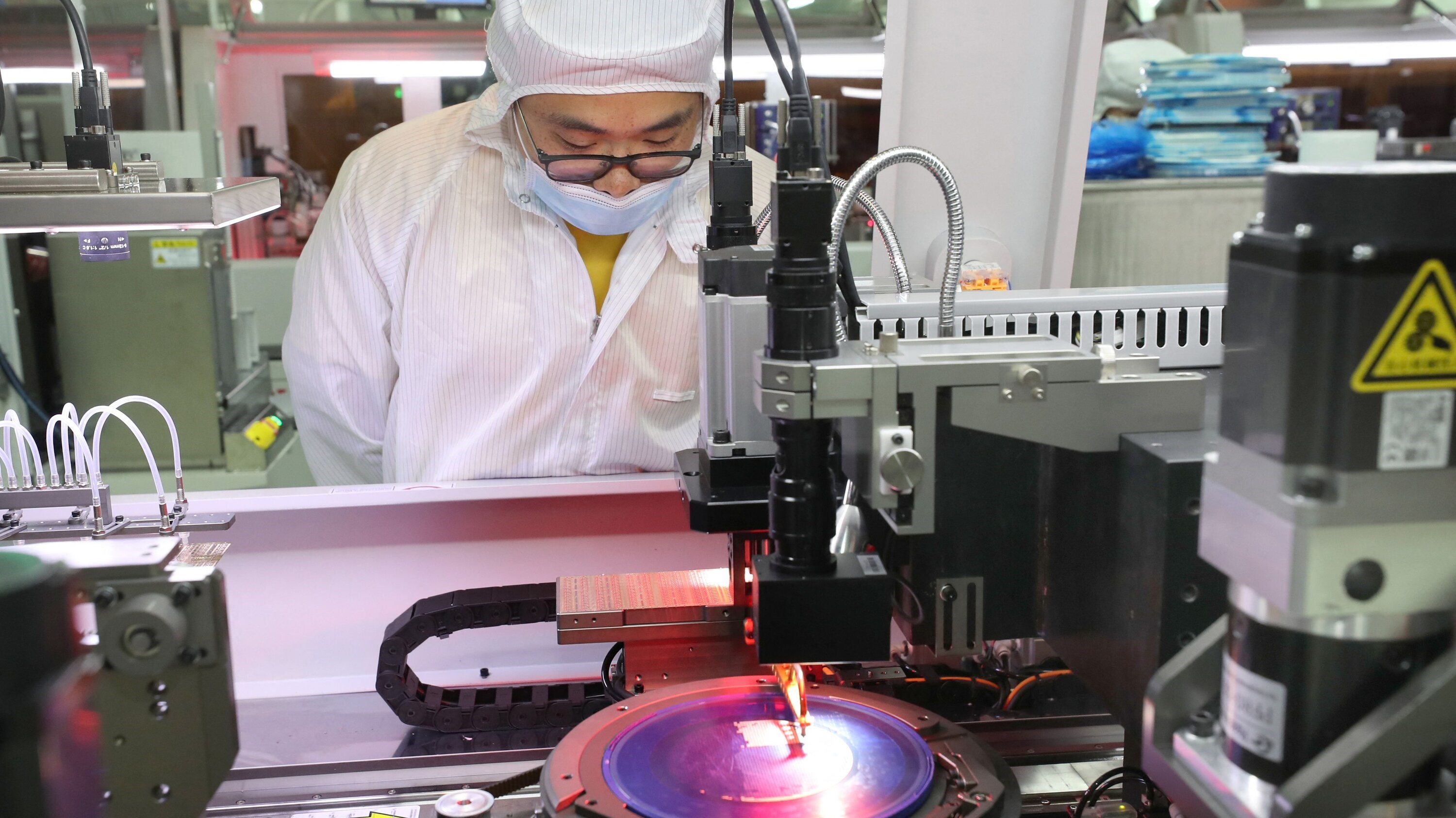 A semiconductor factory in Nantong, China. Agence France-Presse — Getty Images