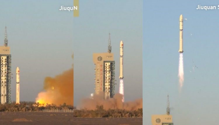 The moment of takeoff for the Kuafu-1. (Jiuquan)