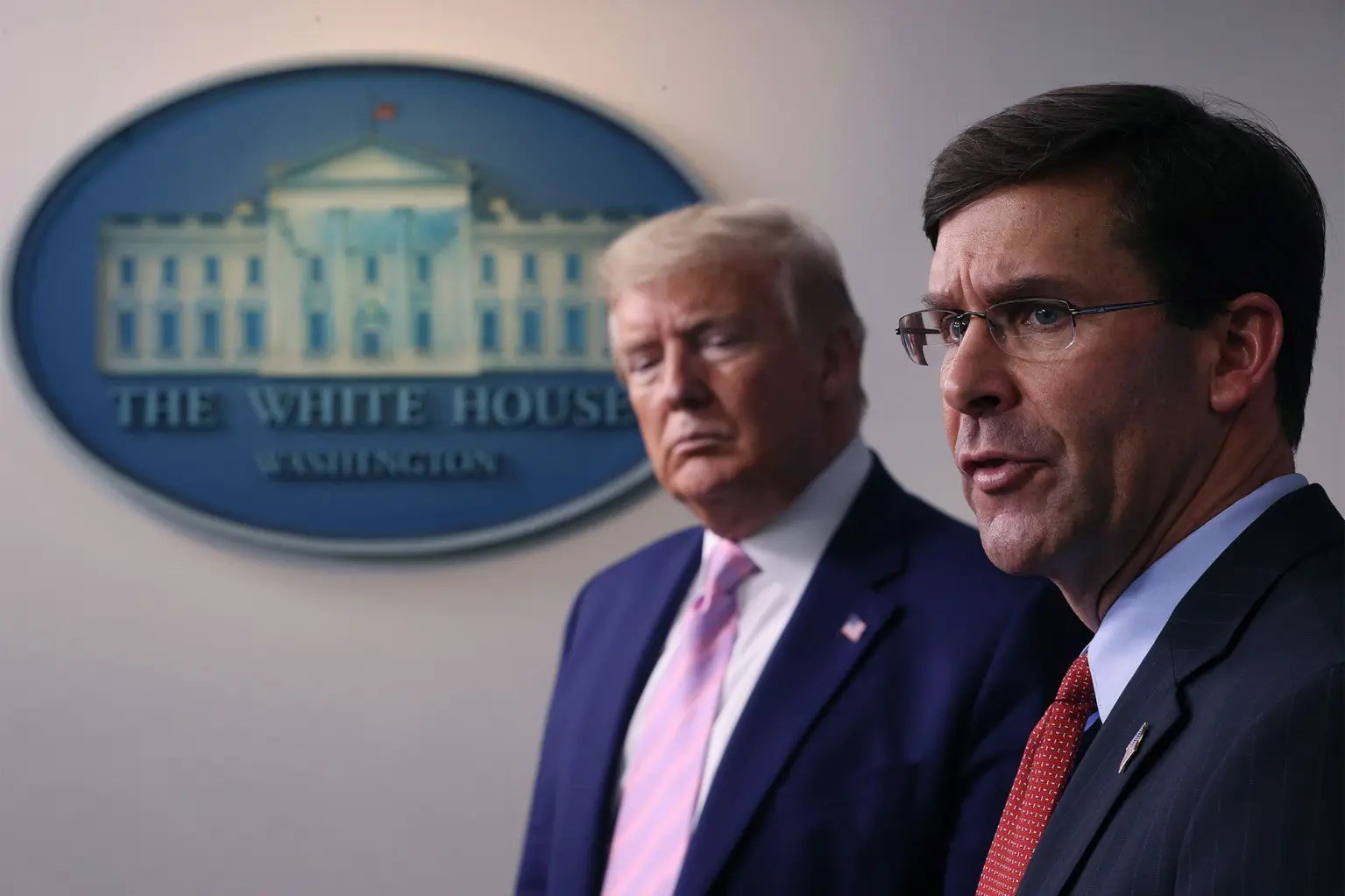 Esper blamed Trump for the Republican Party’s poor results in the midterm elections. Source: Win McNamee/Getty Images