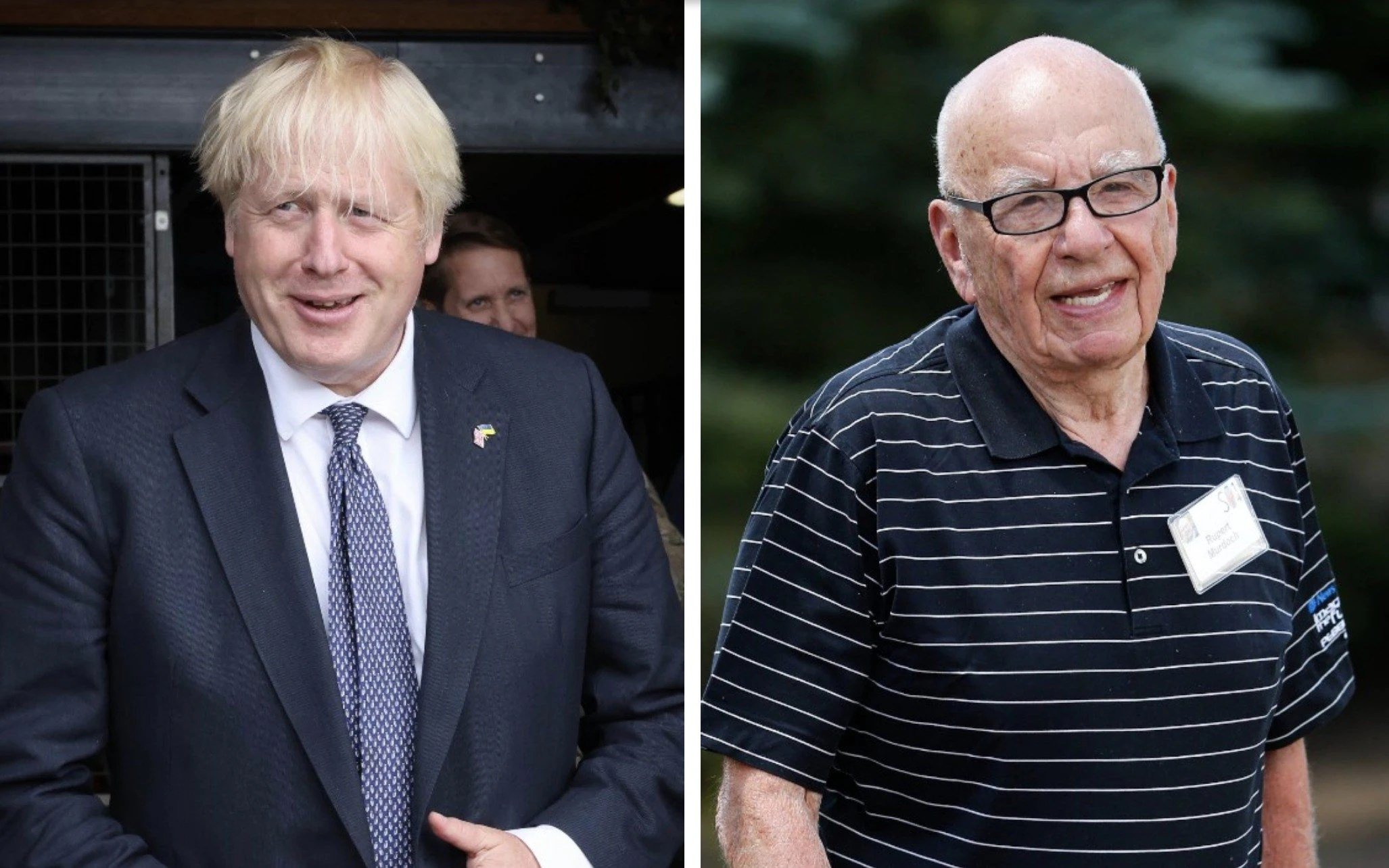 Boris Johnson and Rupert Murdoch (The Telegraph)