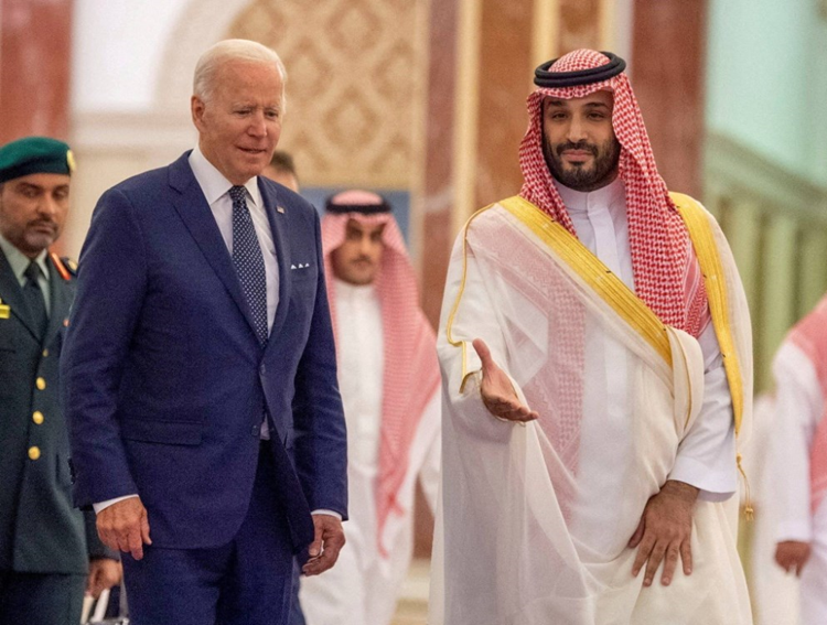 US President Joe Biden with Kingdom of Saudi Arabia Crown Prince Mohammad bin Salman (Archive)