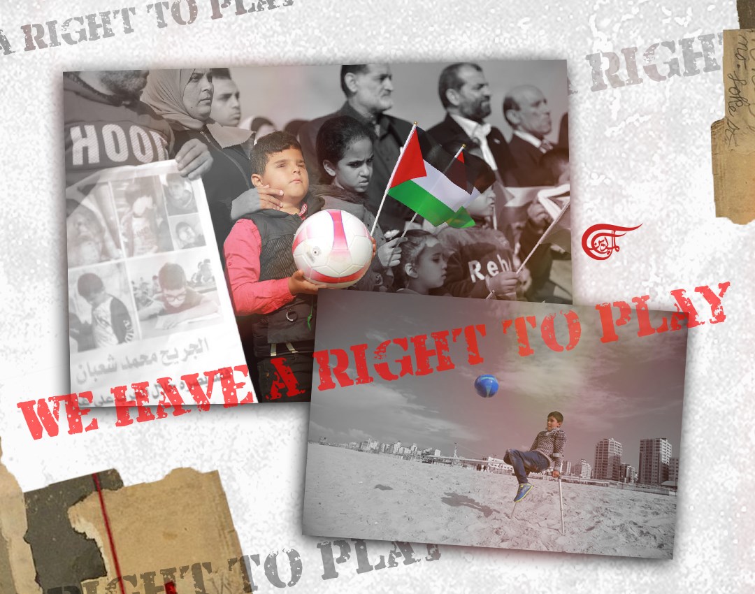 Palestinian children, despite their sadness, affirm their right to play, as guaranteed by the UN