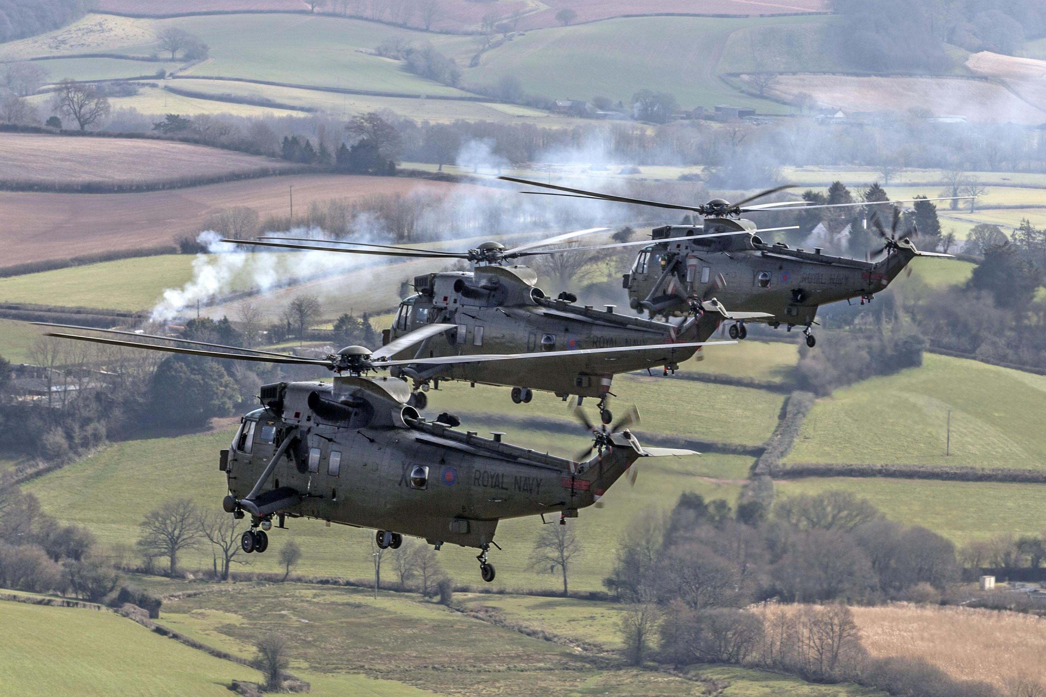 Three Sea King helicopters will form part of a new package of military support for Ukraine that will also include 10,000 rounds of artillery shells. Sources: TIMES PHOTOGRAPHER RICHARD POHLE