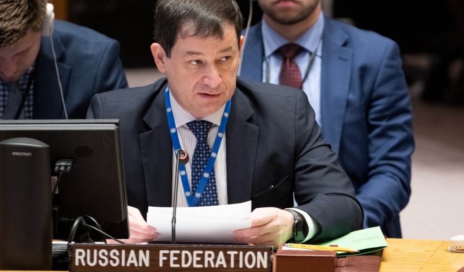 Russian Deputy Permanent Representative to the United Nations Dmitry Polyanskiy (UN)