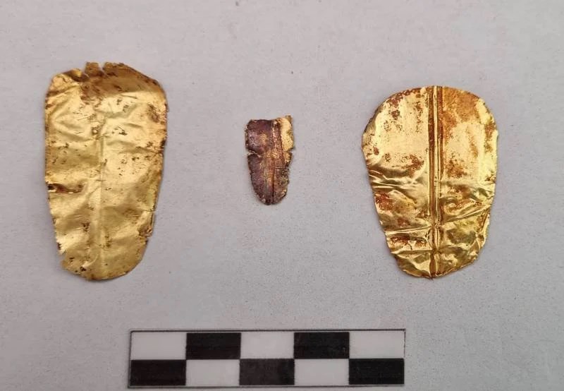 Ancient mummies with gold tongues found in cemetery near Cairo.