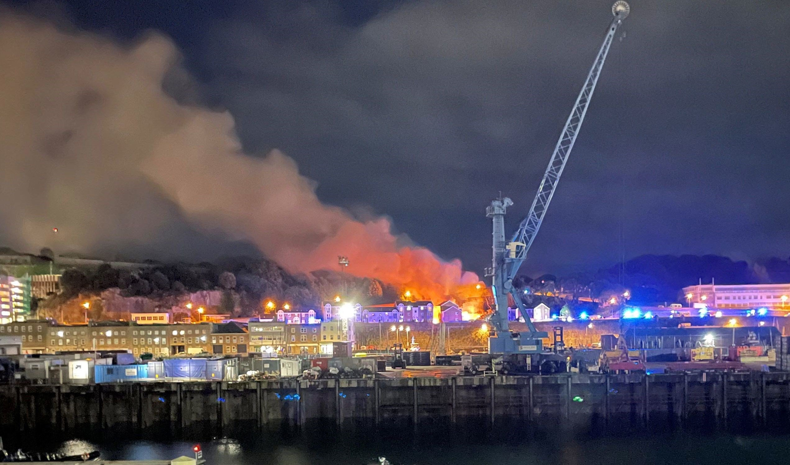 The smoke from the scene of the blast (CNN)