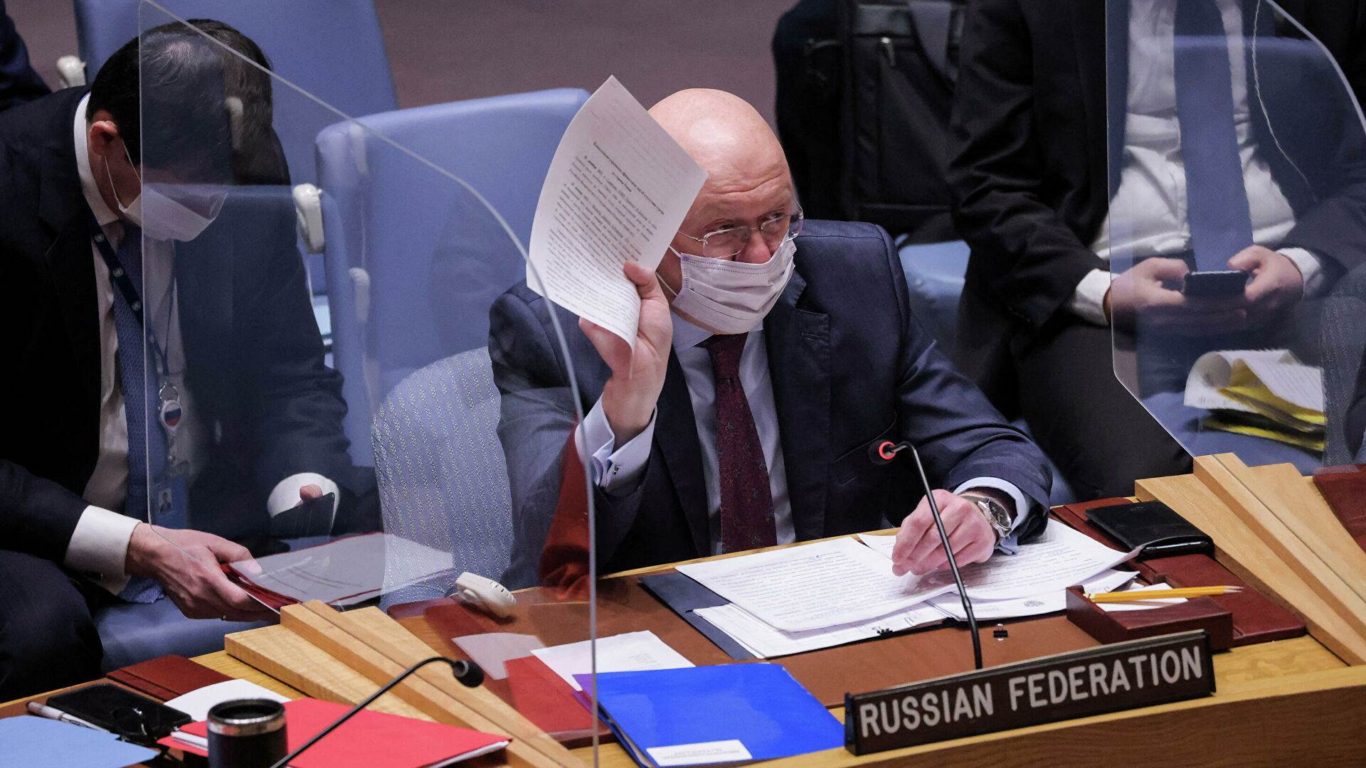 Russia’s Permanent Representative to the UN, Vasily Nebenzya