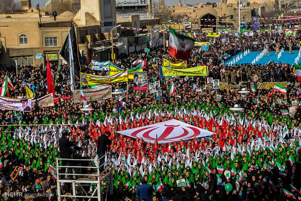 Iranians celebrate the revolution anniversary