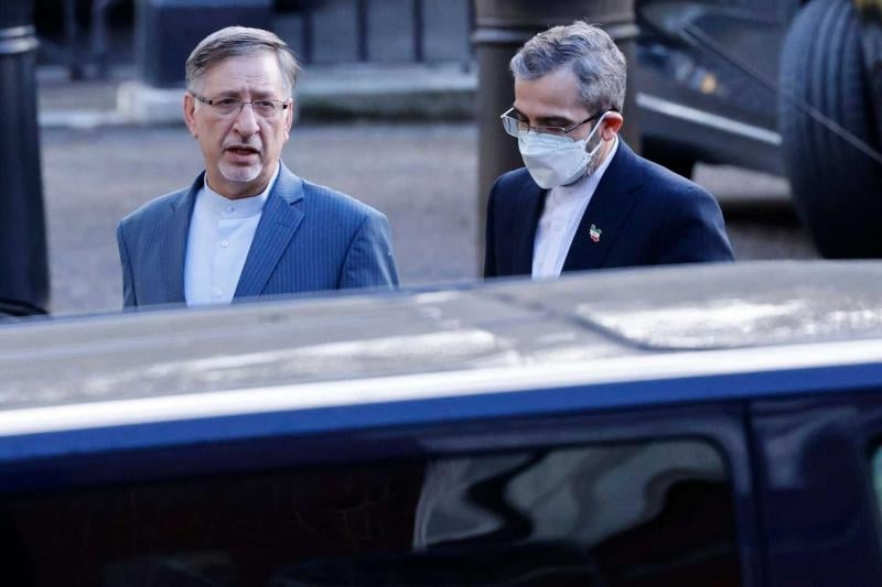 Iran chief negotiator Ali Bagheri Kani in London, England, November 11, 2021