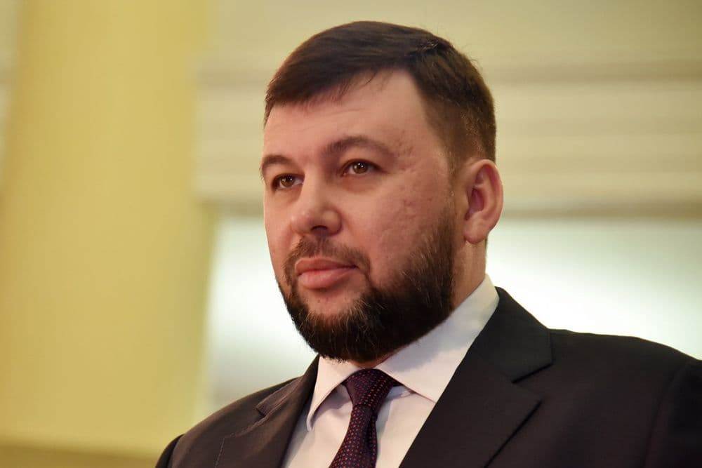 The head of the Donetsk People's Republic Denis Pushilin