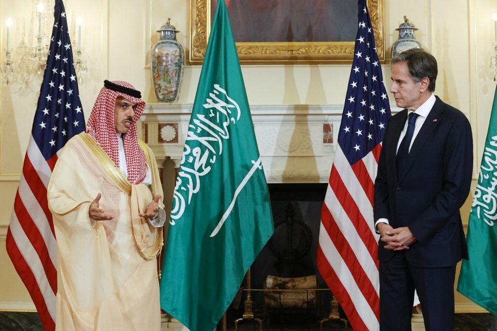 US Secretary of State Antony Blinken and Saudi Foreign Minister Faisal bin Farhan