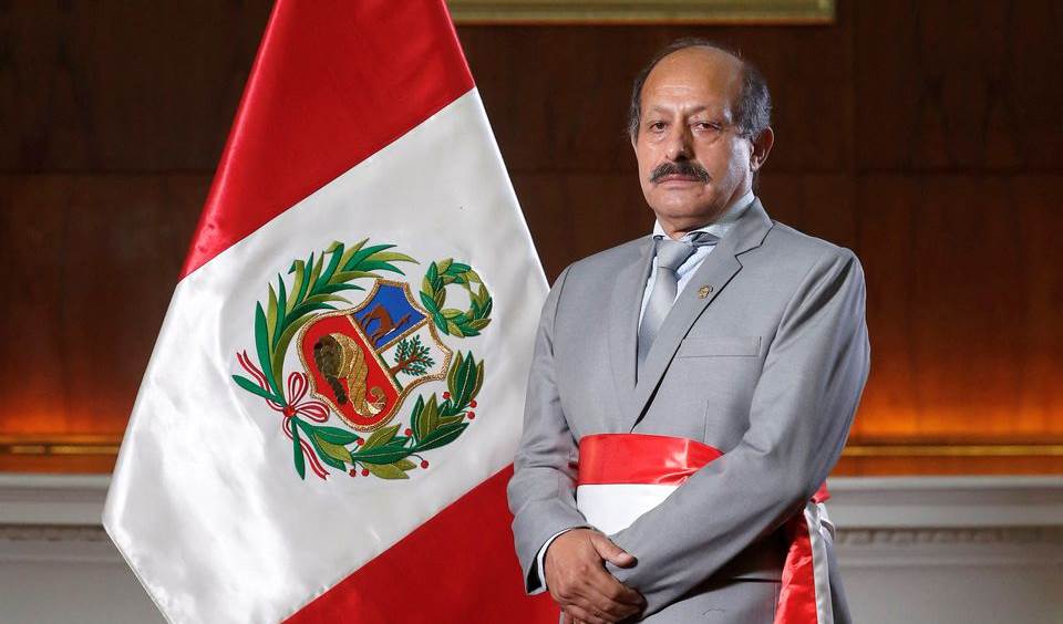 Valer posing for a photograph after being named Prime Minister