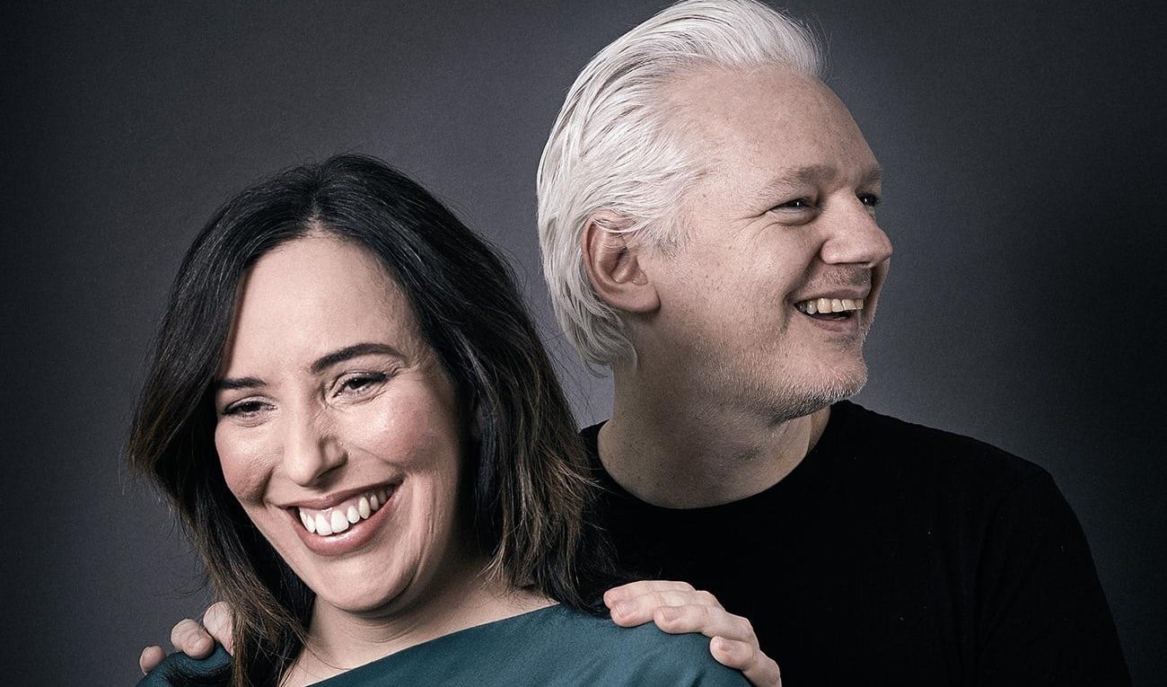The couple met while Assange was living in the Ecuadorian embassy in London