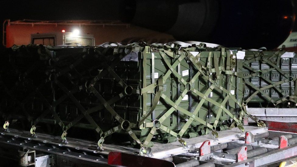 January's shipment of US lethal aid to Ukraine (US embassy in Kiev)