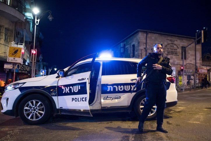An Israeli occupation policeman in occupied Al-Quds