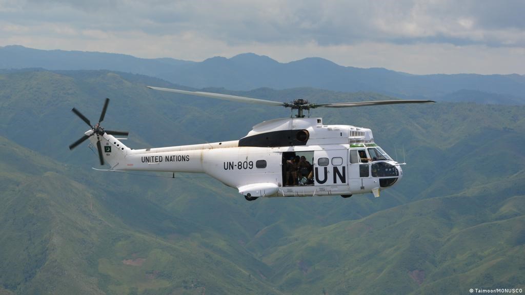 Eight UN peacekeepers killed in helicopter crash in DRC