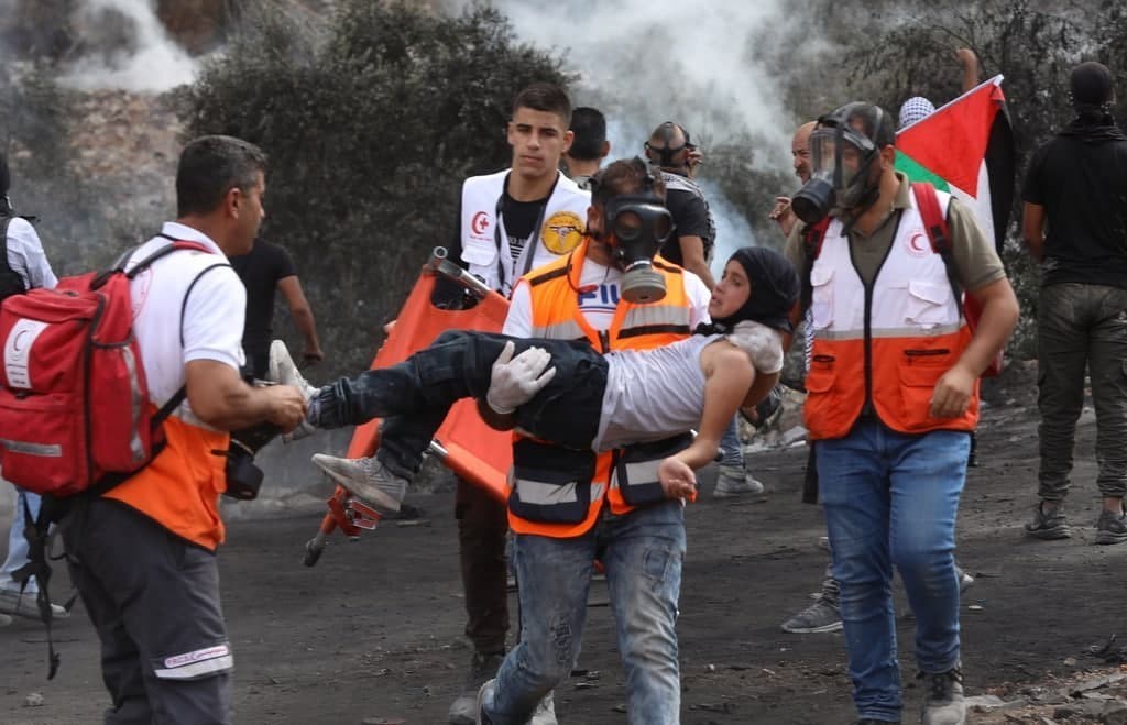 Occupation suppresses demonstrators in Beit Dajan, Beita in Nablus