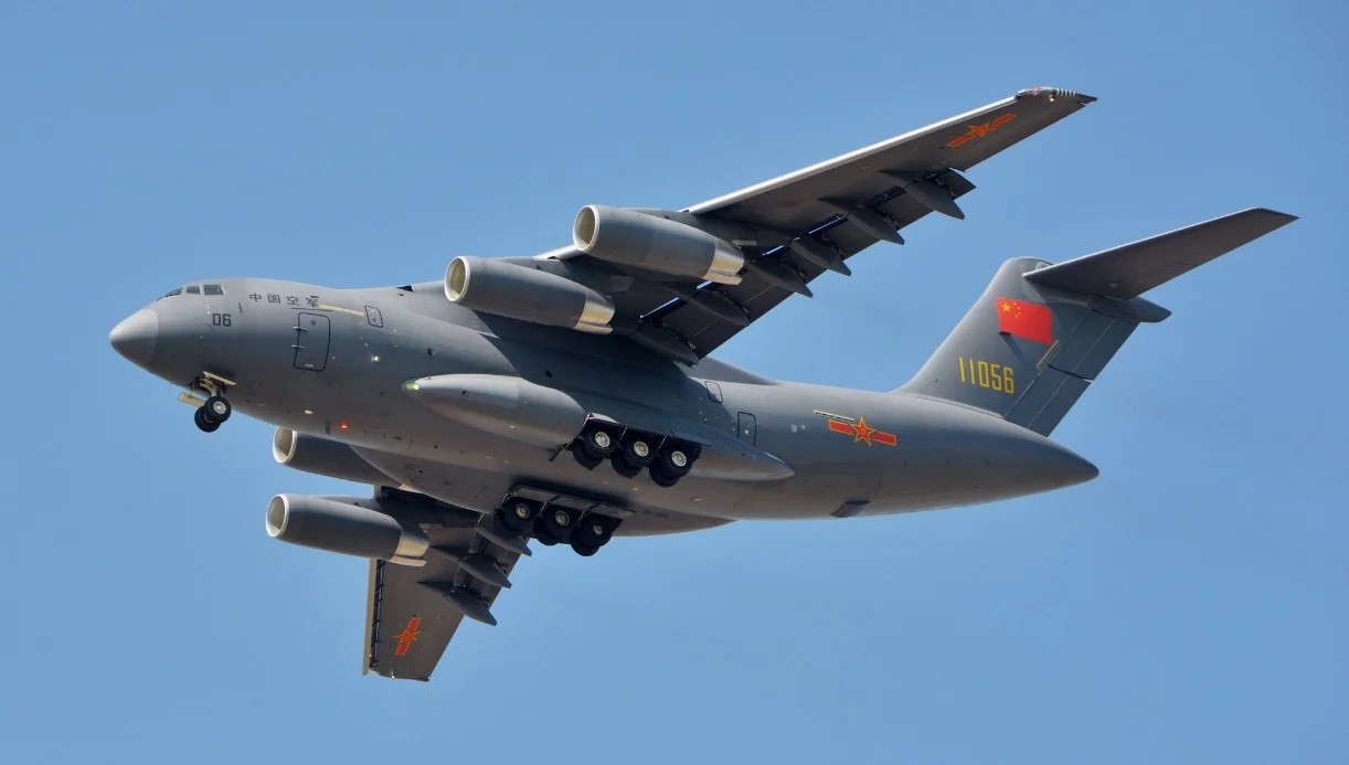 The Chinese domestic Y-20 aircraft