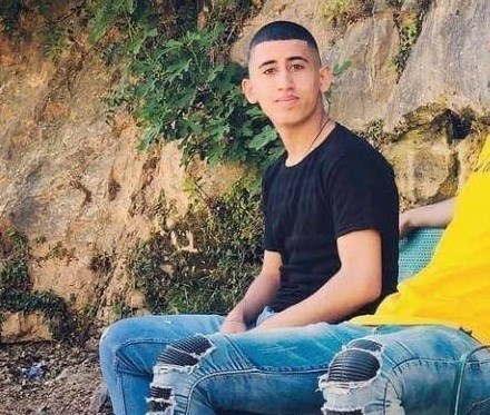 Qusai Hamamra was martyred when occupation soldiers opened fire on him in the town of Husan