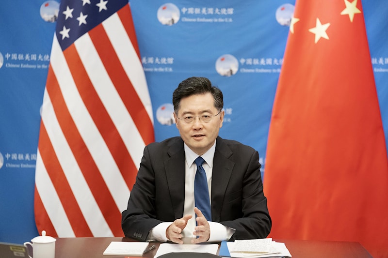 Chinese ambassador to the United States Qin Gang in Washington on August 31