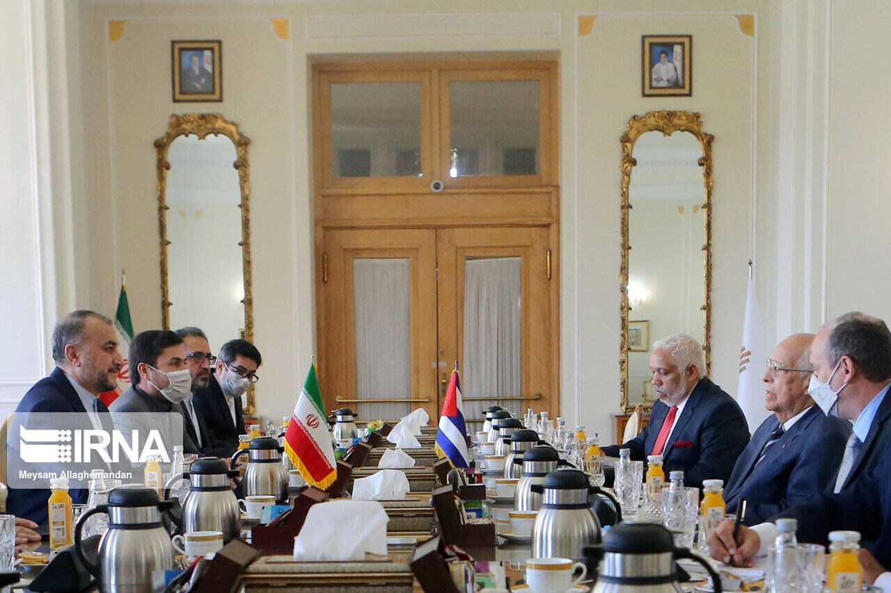 Amir-Abdollahian condemned US sanctions against Cuba and said both countries need to use their experiences in neutralizing sanctions.