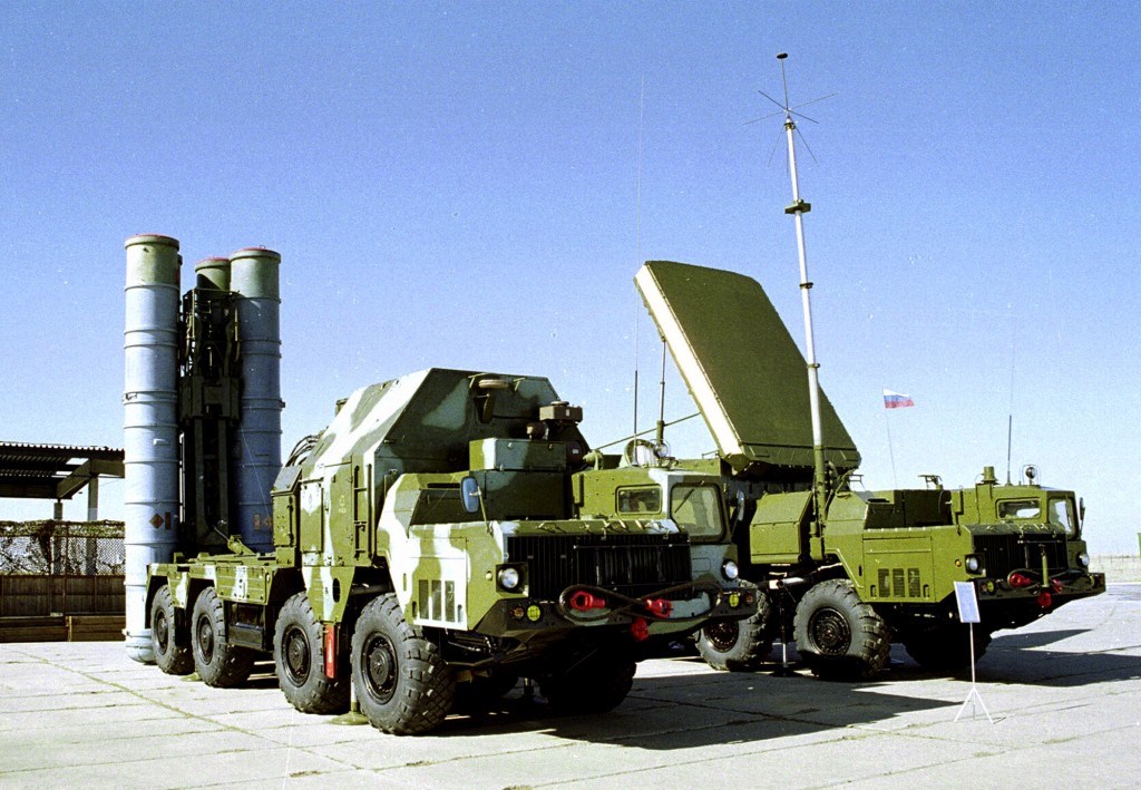 Undated photo of a Russian S-300 anti-aircraft missile system on display in an undisclosed location in Russia